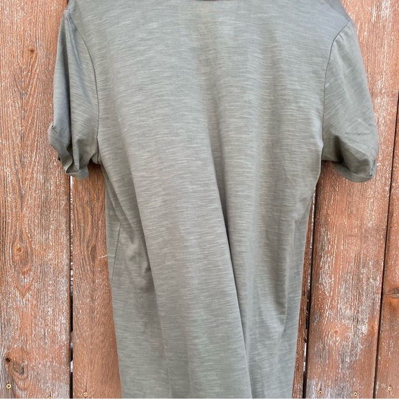 MARKET SPRUCE Women’s Green V Neck T Shirt Size Large - Picture 9 of 10